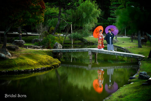 奈良　前撮り　庭園
