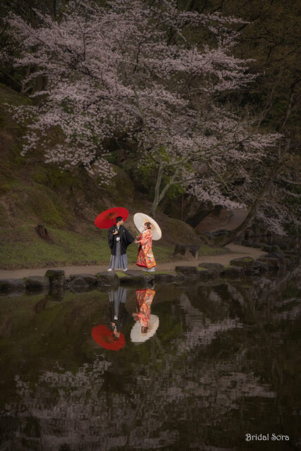 奈良　和装　桜
