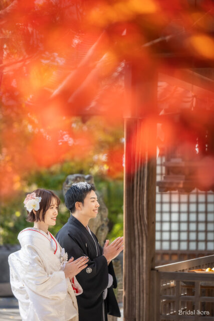 奈良公園　神社　和装
